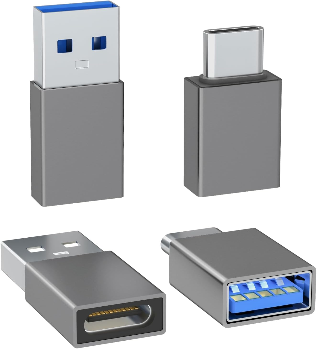 Detalle de Henrety 4-Pack USB C to USB adapters