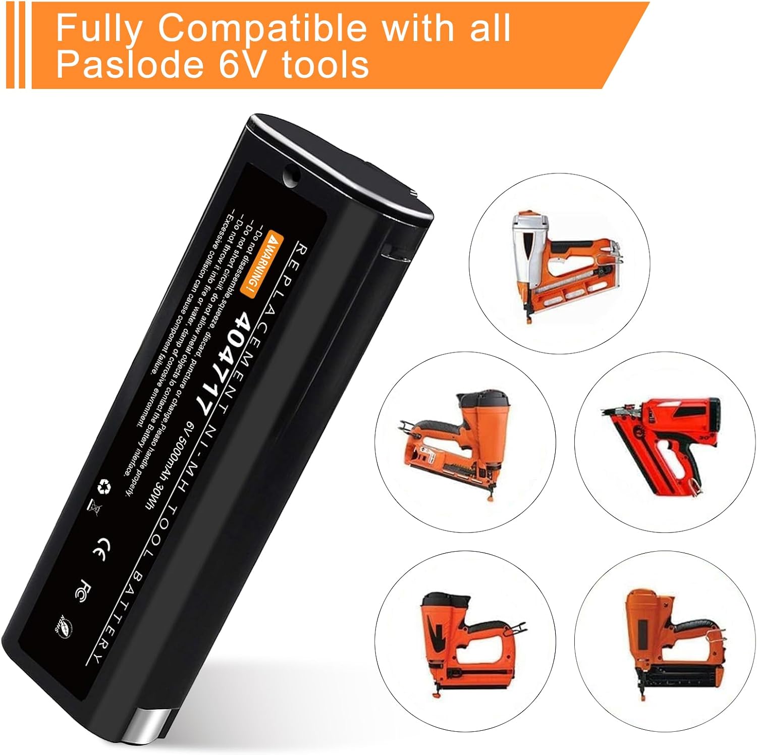 Thumbnail 5 de Paslode 6V 5000mAh NI-MH Replacement Battery (2-Pack)