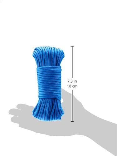 Detalle de Amazonベーシック AB430NPCL パラコード 550タイプIII 7芯 4mm×30m ブルー
