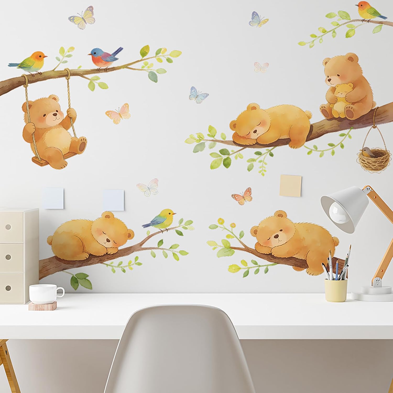 Thumbnail 4 de Woodland Bear Wall Stickers 90 cm x 39 cm