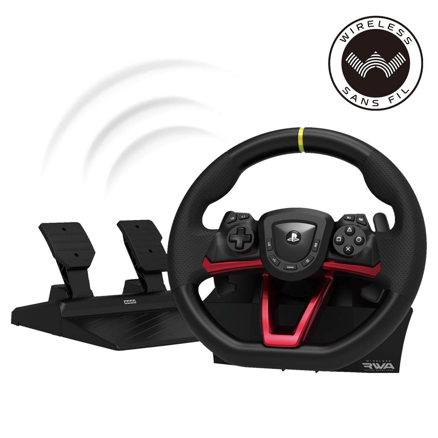 Detalle 2 de HORI Wireless Racing Wheel Apex – Kompatibel mit PS5, PS4 und PC