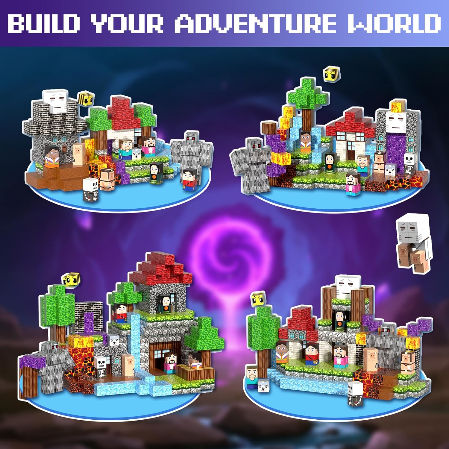 Thumbnail 2 de Kryzomat Bloc Construction Magnetique 150 PCS – cubes magnétiques pour enfants dès 3 ans