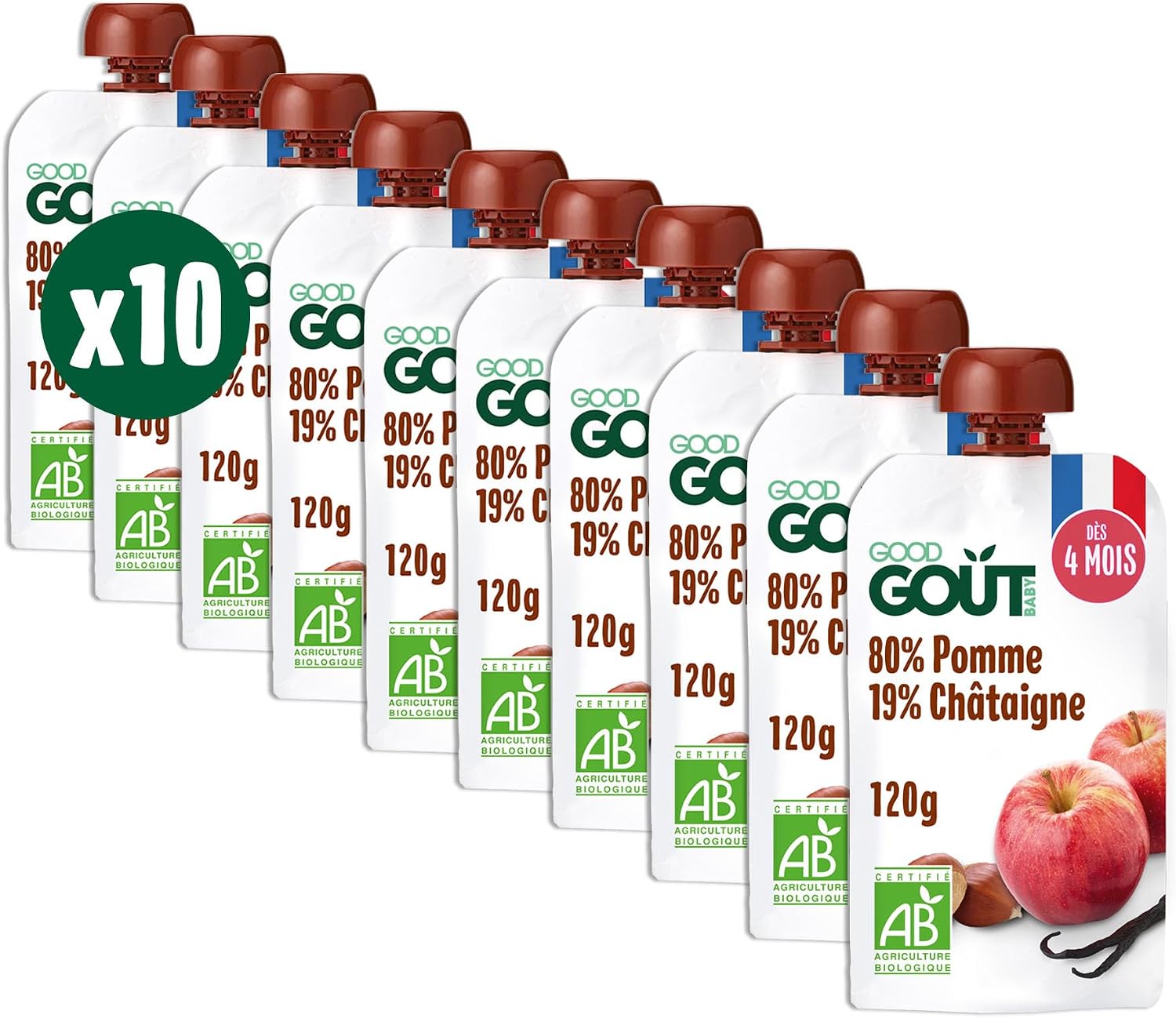 Thumbnail 6 de Good GoĂ»t Gourde poire et betterave 120 g đ„€