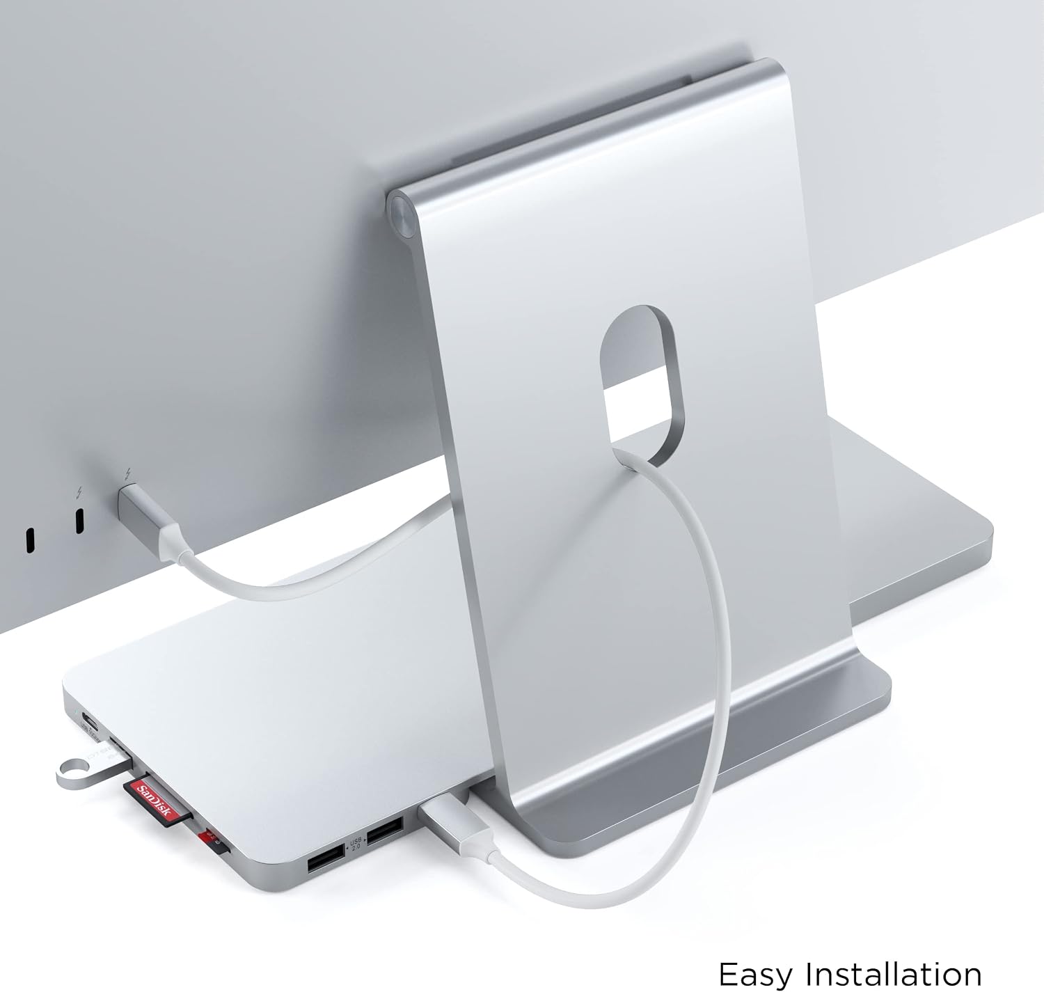 Thumbnail 6 de SATECHI Hub USB-C Slim Dock per iMac 24” (2021) con alloggiamento SSD M.2 NVMe/SATA, micro/SD e porte USB-A/USB-C