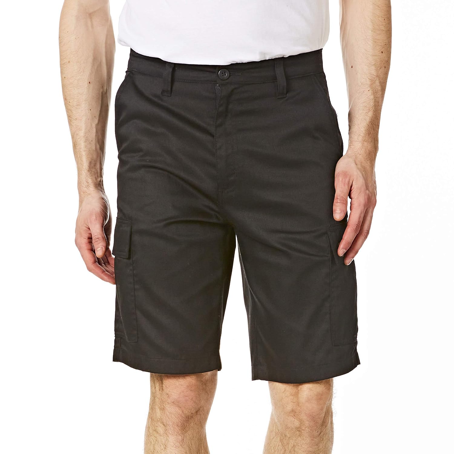 Detalle de Iron Mountain IMSHO226 Mens Workwear Multi Pocket Cargo Shorts – Black, 44W