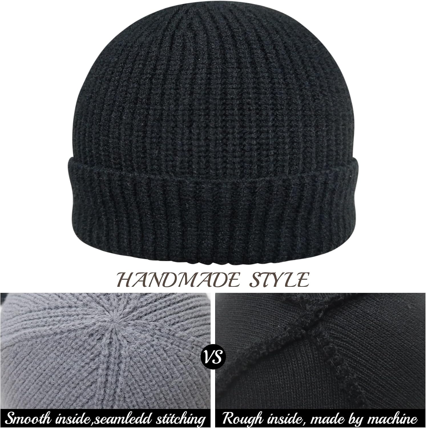 Detalle 1 de PFFY Fisherman Beanie with Roll-Up Cuff