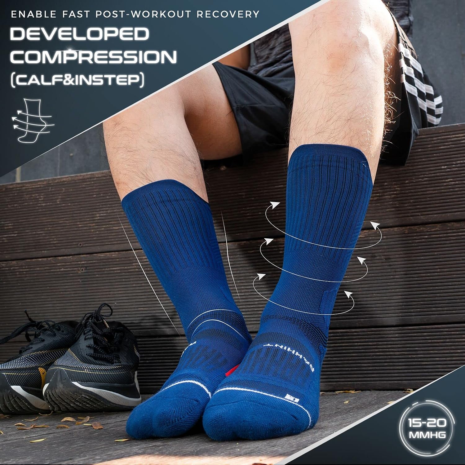 Detalle de Rahhint calze a compressione 3 paia 15-20