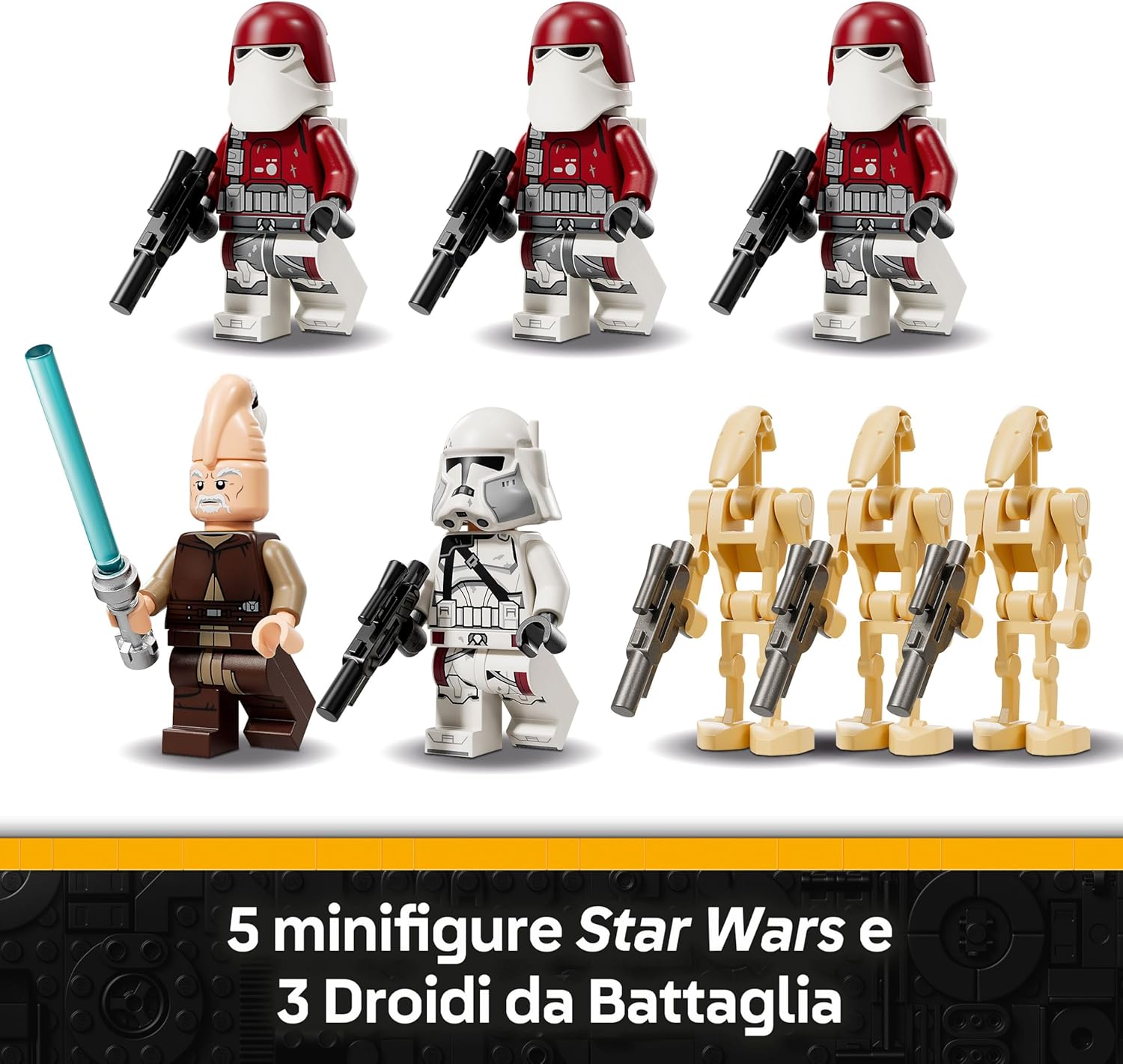 Thumbnail 5 de LEGO Star Wars 75413 Republic Juggernaut – Camion Giocattolo da Costruire con 8 Minifigure includendo Ki-Adi-Mundi