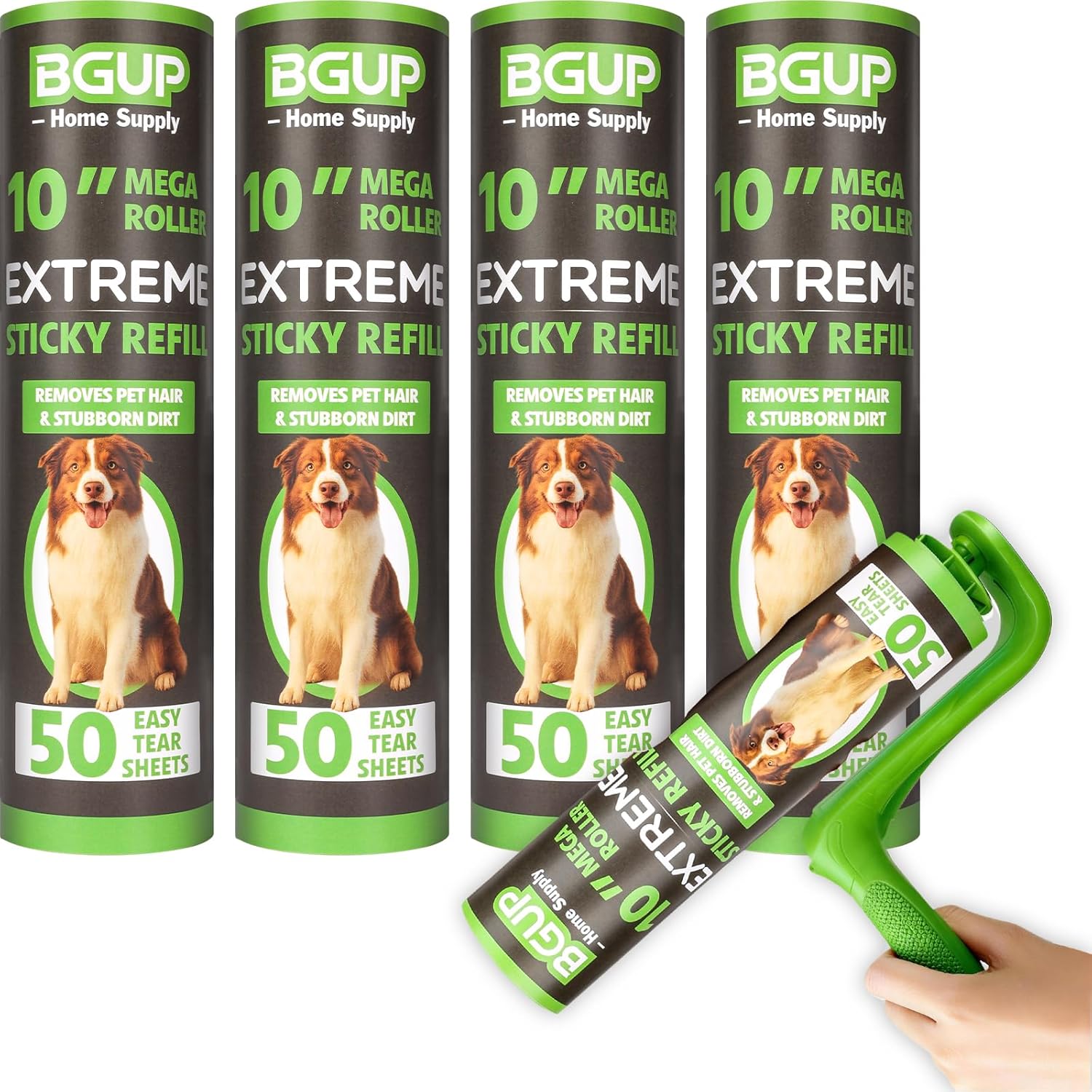 Thumbnail 6 de BGUP 10 Inch Lint Roller Refills (12 Rolls, 600 Sheets) – Extra Sticky Large Lint Roller for Pet Hair, Furniture, Clothes