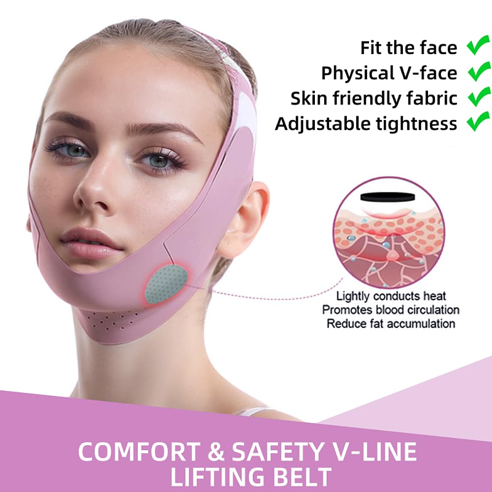 Thumbnail 5 de ROWMATE Graphene V-Line Mask Chin Up Mask V Shaped Face Mask Chin strap for sleeping (Lilac, Small)