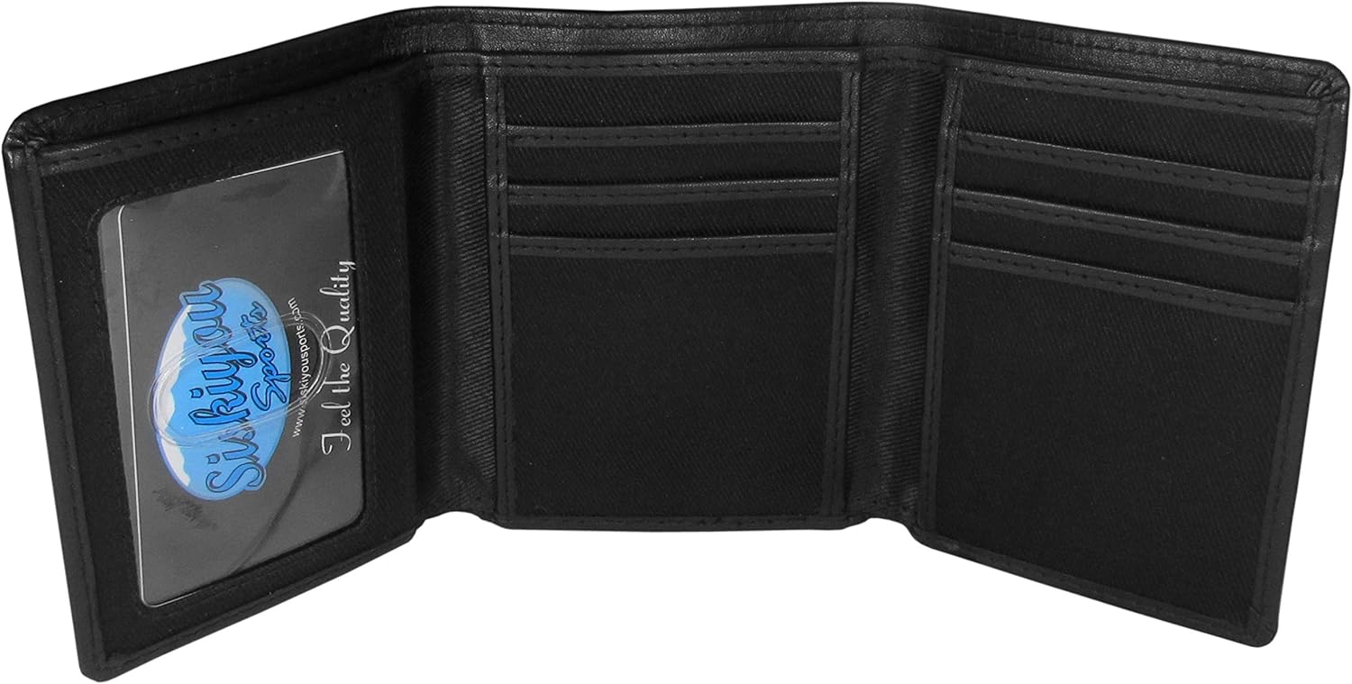 Detalle 2 de Siskiyou NFL Miami Dolphins Tri-Fold Wallet (SportsLeather) with ID Window, Large Logo
