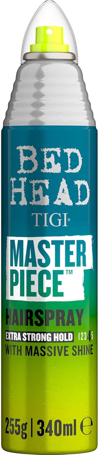 Detalle de Bed Head Masterpiece Laque Brillance À Fixation Forte, 340 ml – TIGI