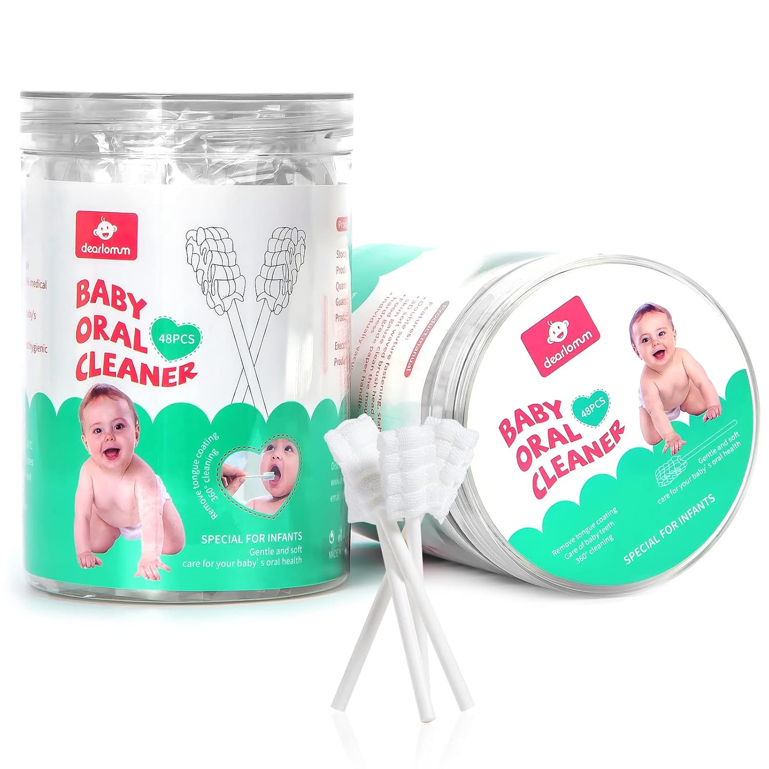 dearlomum Baby Tongue Cleaner 48PCS