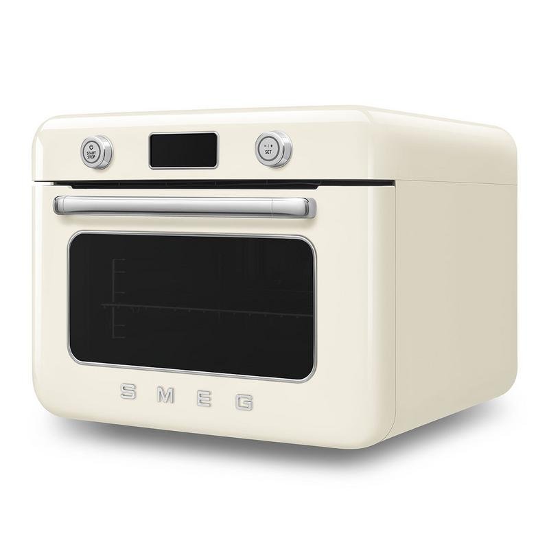 Detalle 2 de Horno de vapor Smeg COF01CREU 0,8 L Crema con temporizador digital y 3 estantes