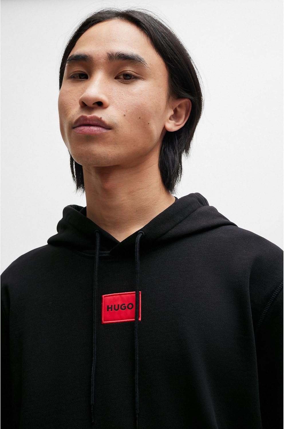 Thumbnail 4 de HUGO Mens Daratschi214 Cotton-terry Hooded Sweatshirt