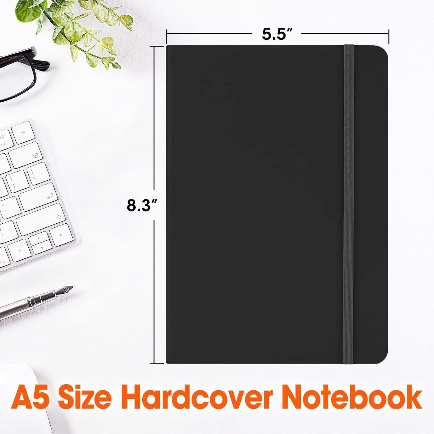 Detalle de BGUP 24-Pack A5 Lined Journals, 200 Pages, Faux-Leather Hardcover