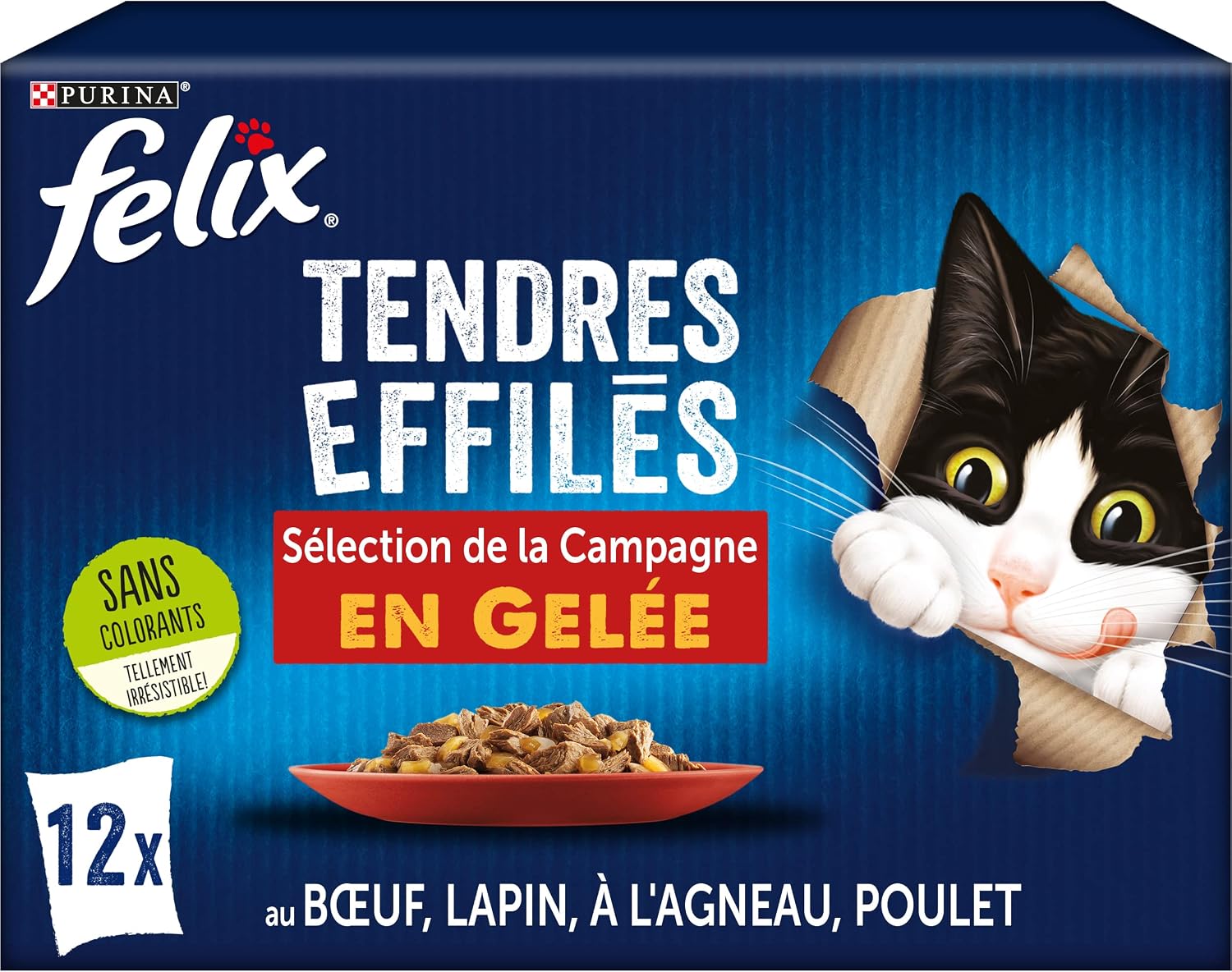 Thumbnail 4 de FELIX Tendres Effilés en gelée 80x85g 🐱