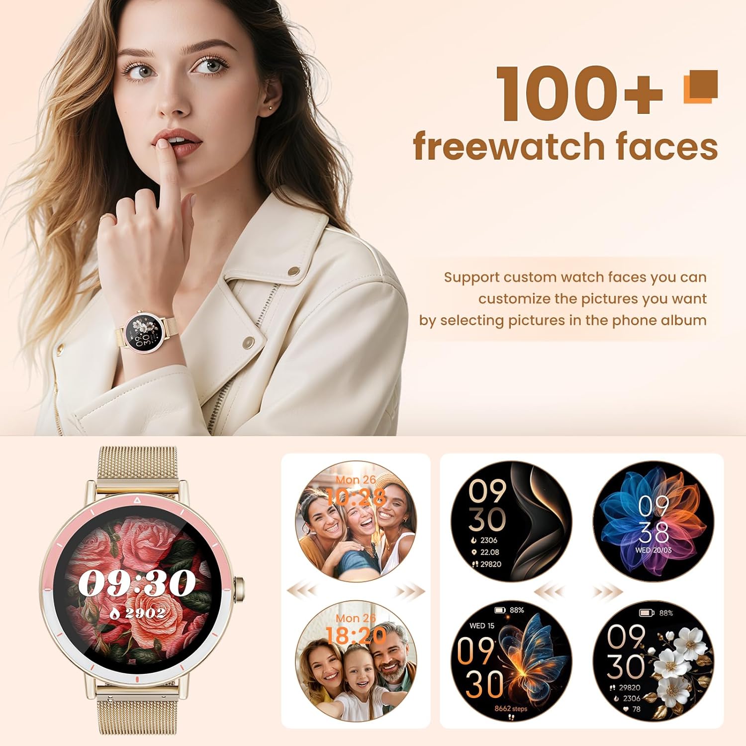 Thumbnail 6 de KEEPONFIT Smart Watch for Women IP68 Waterproof