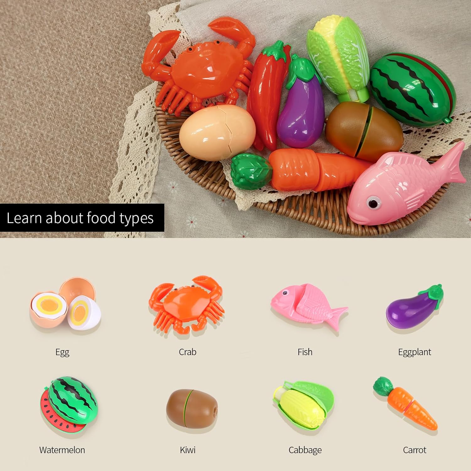 Thumbnail 1 de GILOBABY Kids Play Kitchen 22‑Piece Set