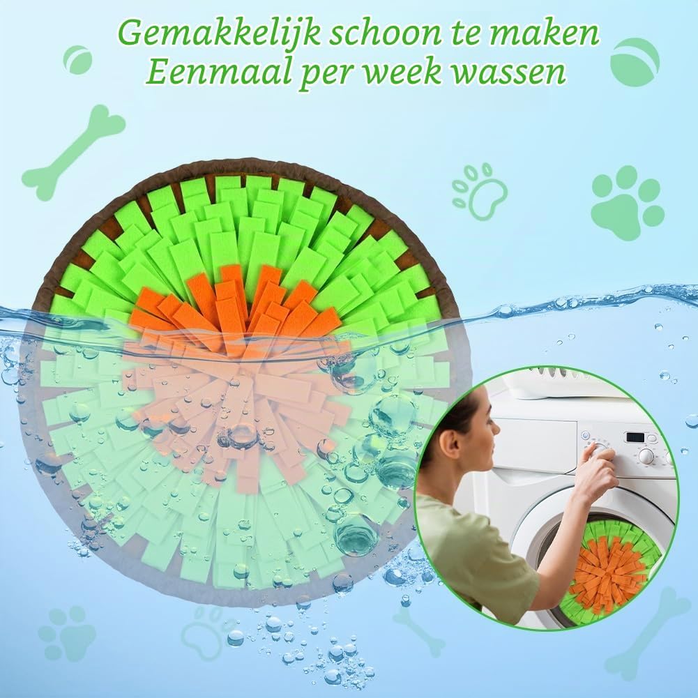 Detalle 2 de AYESY P3-XWDGRE250731-FBA snuffelmat voor honden van vilt, 48 x 48 cm