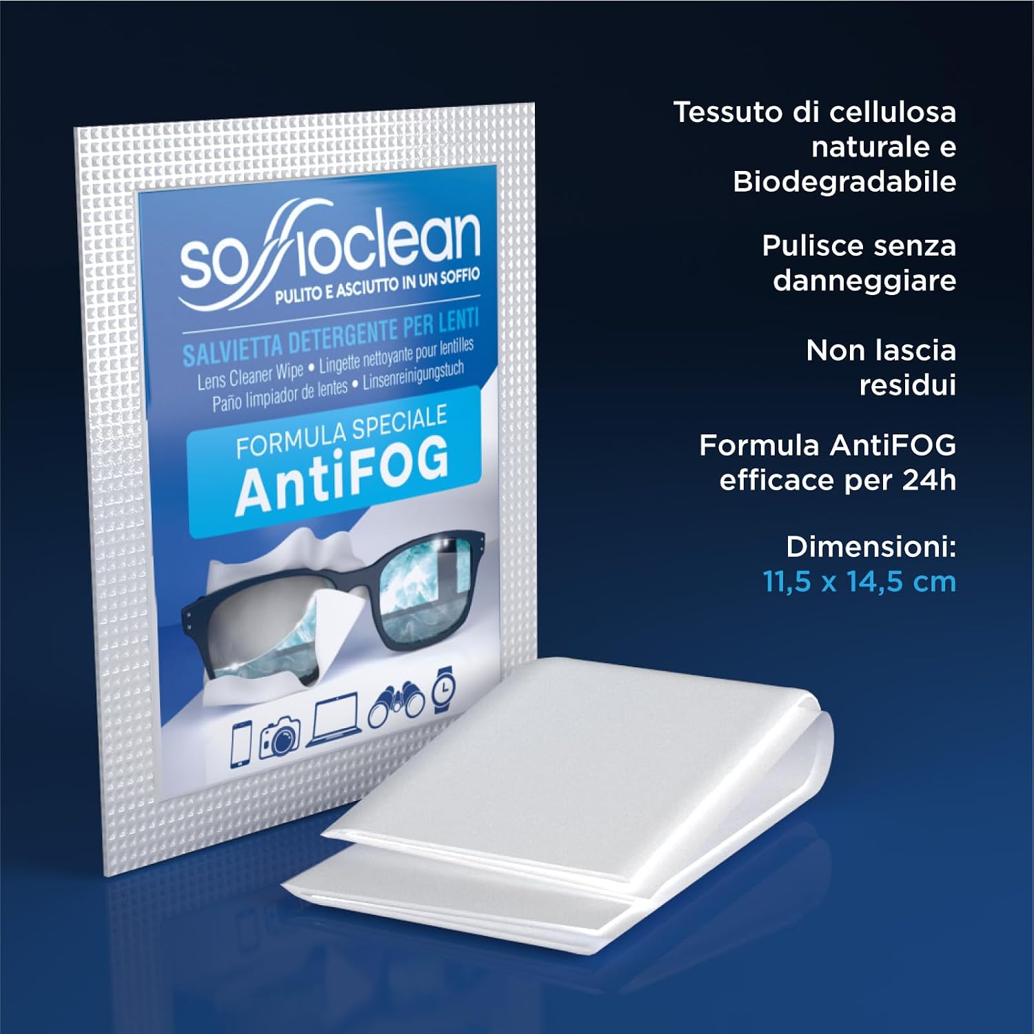 Thumbnail 4 de 400 Salviette Soffioclean 11,5x14,5 cm
