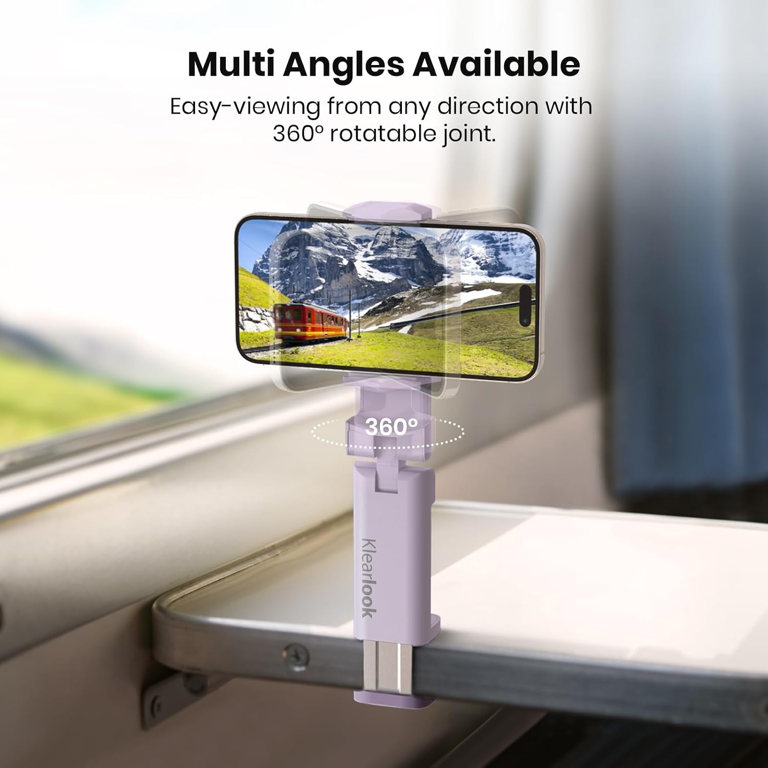 Detalle de (2 Pack) Airplane Phone Holder 4 in 1