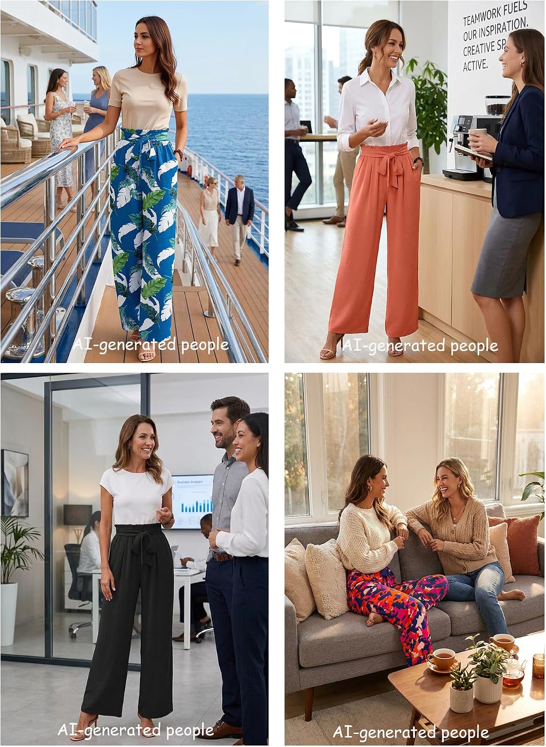 Thumbnail 4 de Heymoments Wide Leg Lounge Pants High Waist