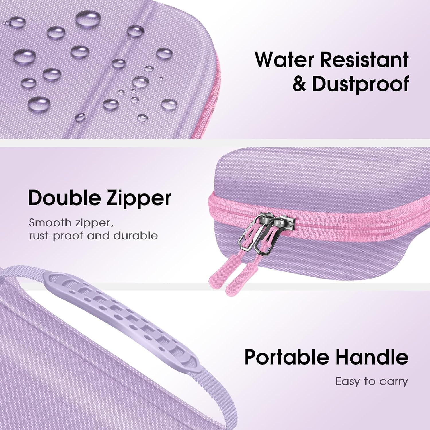 Thumbnail 6 de FINTIE Carrying Case for Nintendo Switch 2 (2025): Shockproof Hard Shell with Charging Hole, Lilac Purple
