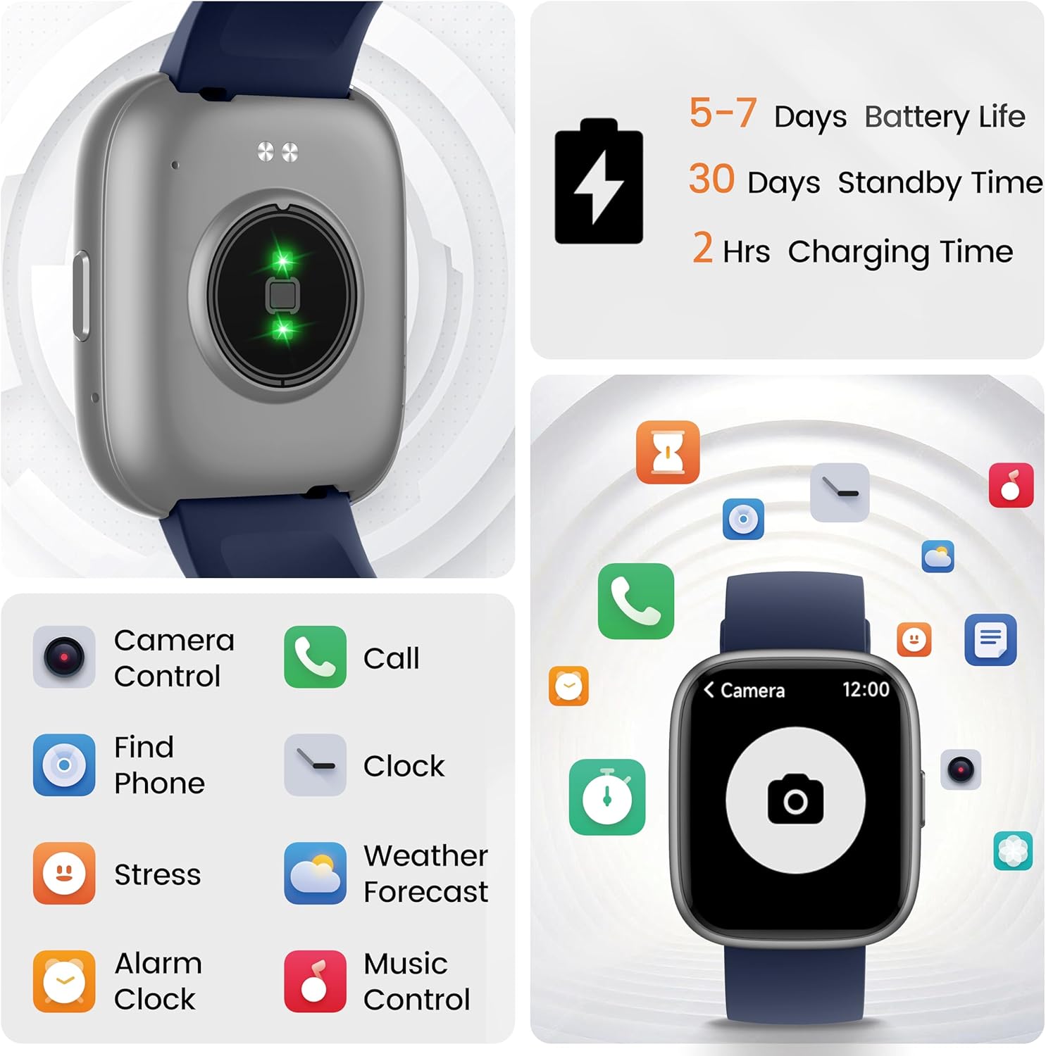 Thumbnail 4 de Cillso Smart Watch 1.83" fitness watch