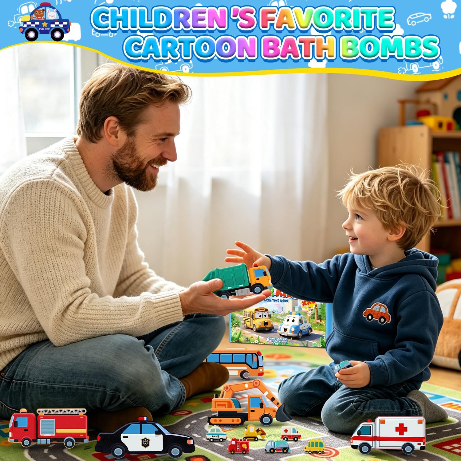 Thumbnail 6 de Kids' Vehicle Bath Bombs, 6-Pack