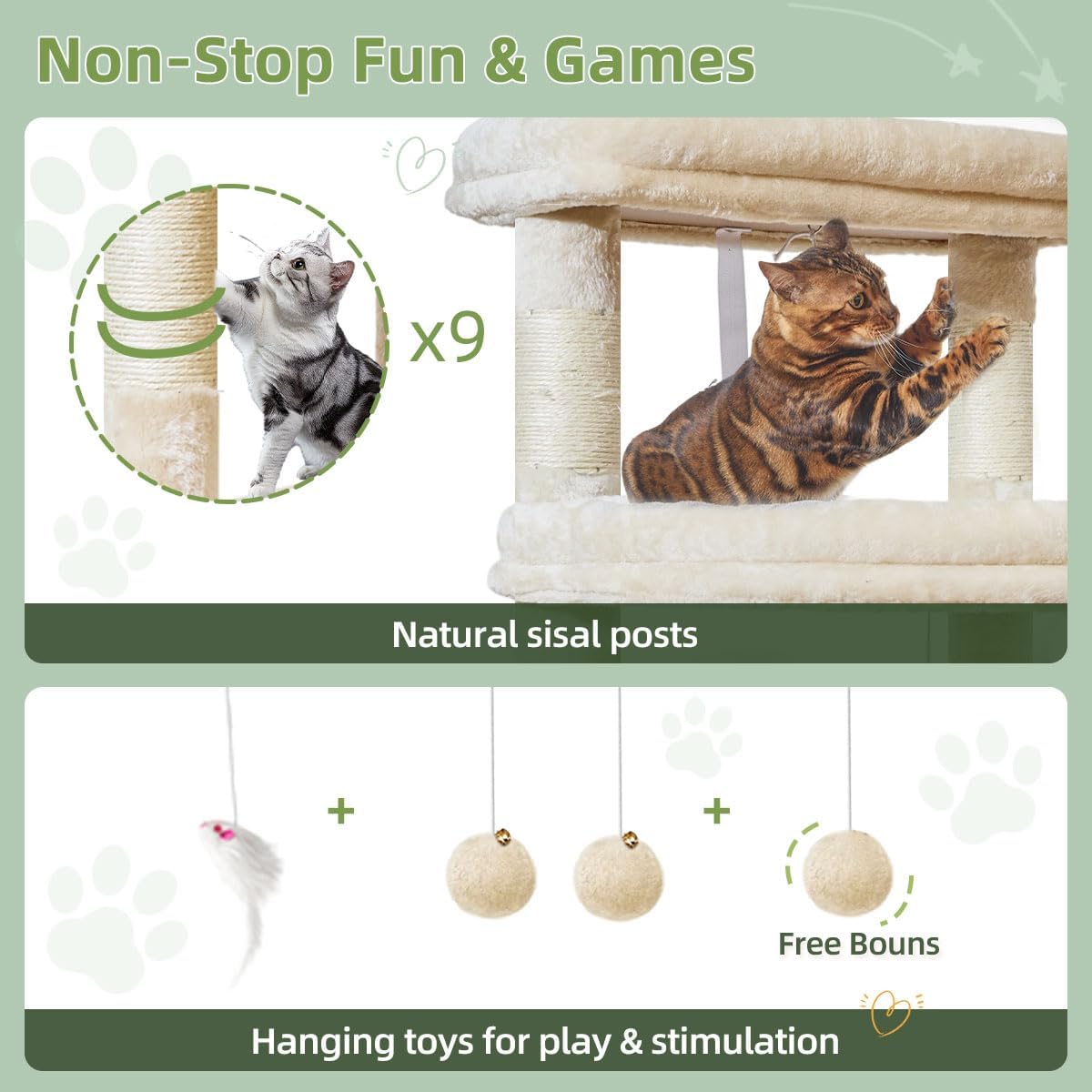 Detalle de Taoqimiao Cat Tree 180cm for big cats