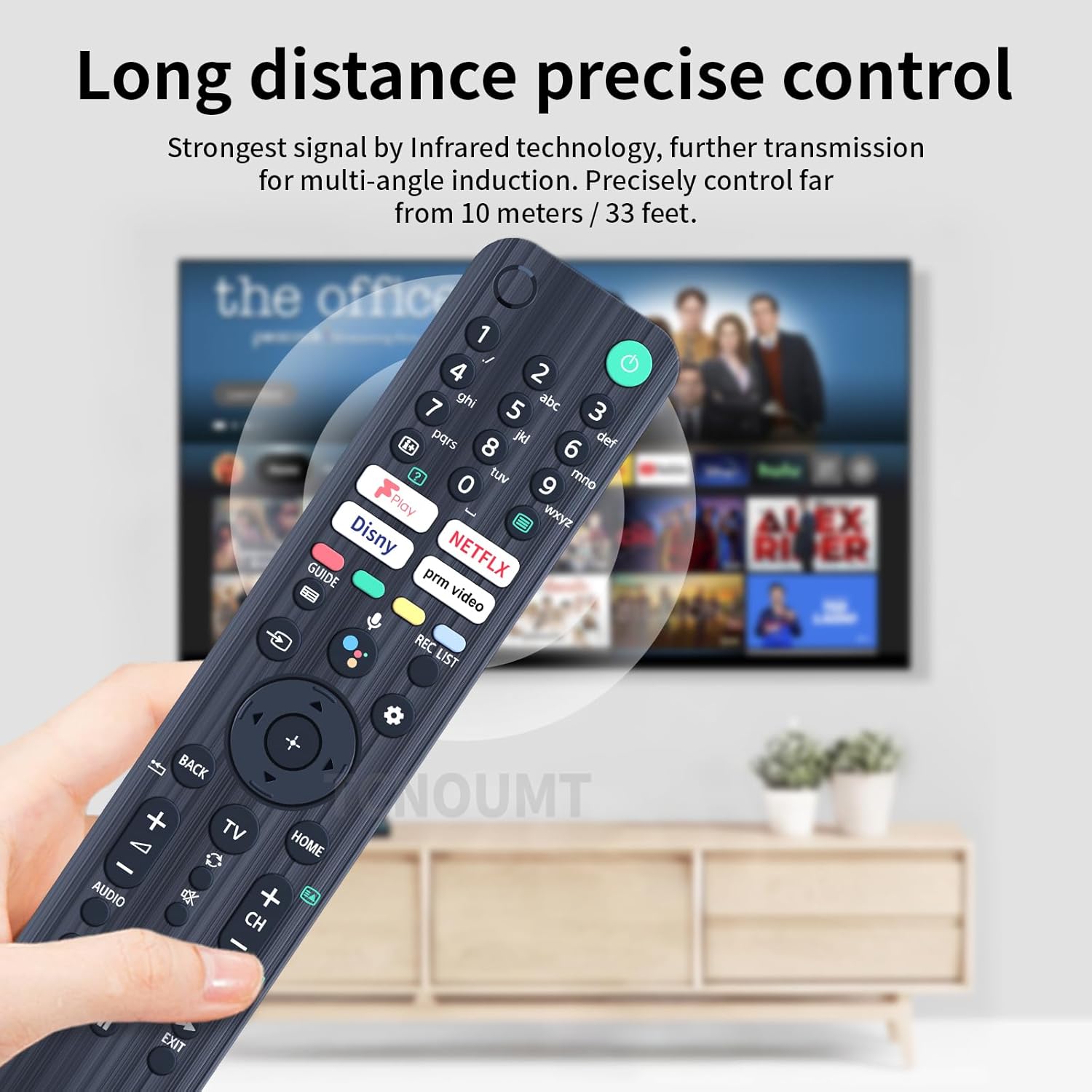 Thumbnail 3 de TCNOUMT Replacement Voice Remote for Sony TV RMF-TX521E family