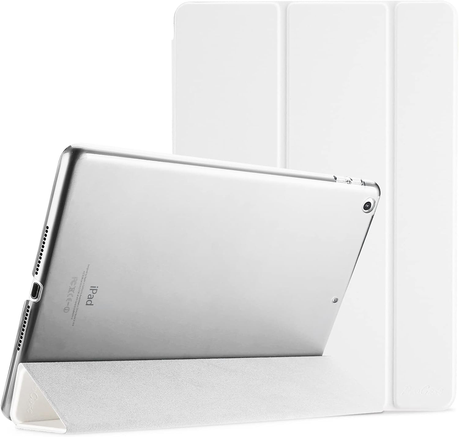 Detalle de ProCase Smart Case for iPad 9.7 Inch (2017/2018) – Ultra Slim Frosted Back in White