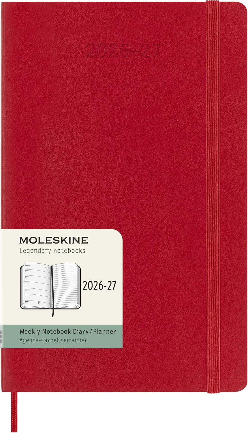 Detalle de Moleskine DSF218WN3Y27 weekkalender 2026-2027, 18 maanden, 13 x 21 cm