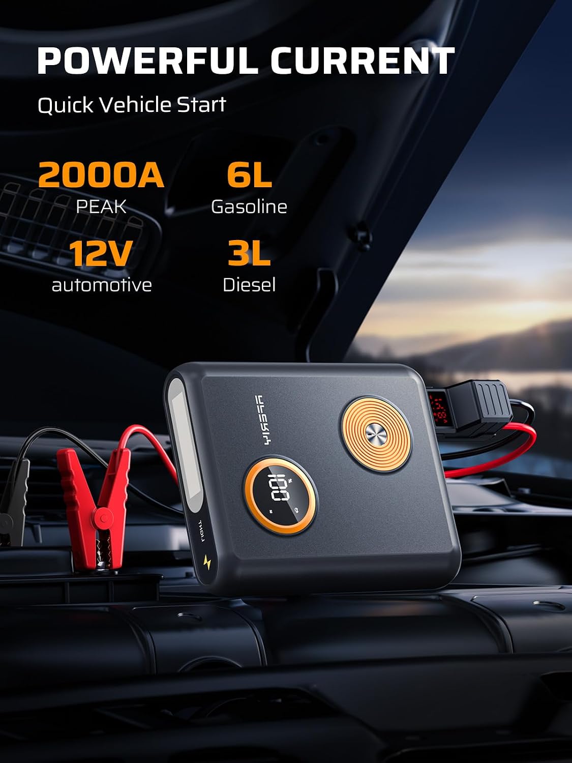 Detalle de AFERIY Jump Starter 27,500mAh