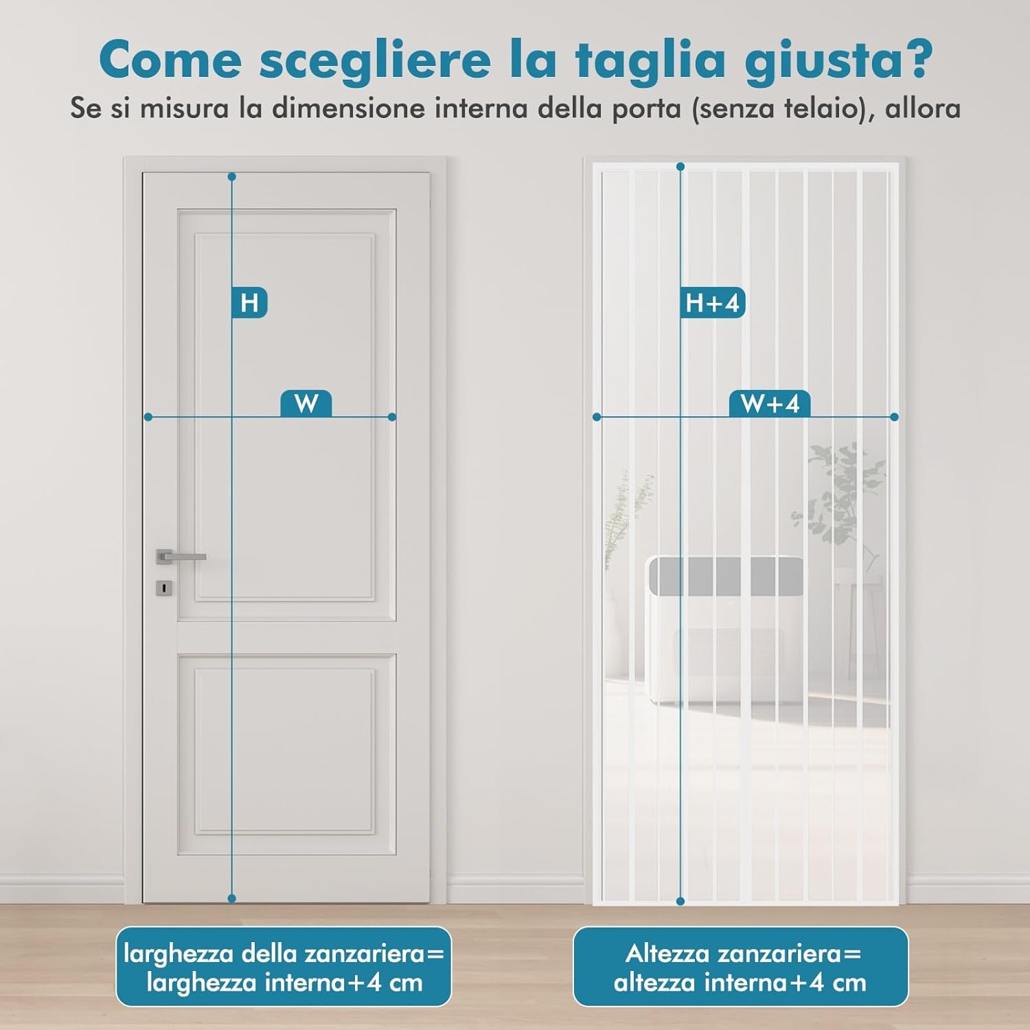 Thumbnail 4 de Sekey 110x230 cm Zanzariera magnetica per porta: praticità senza forare, per porte in legno, ferro o alluminio