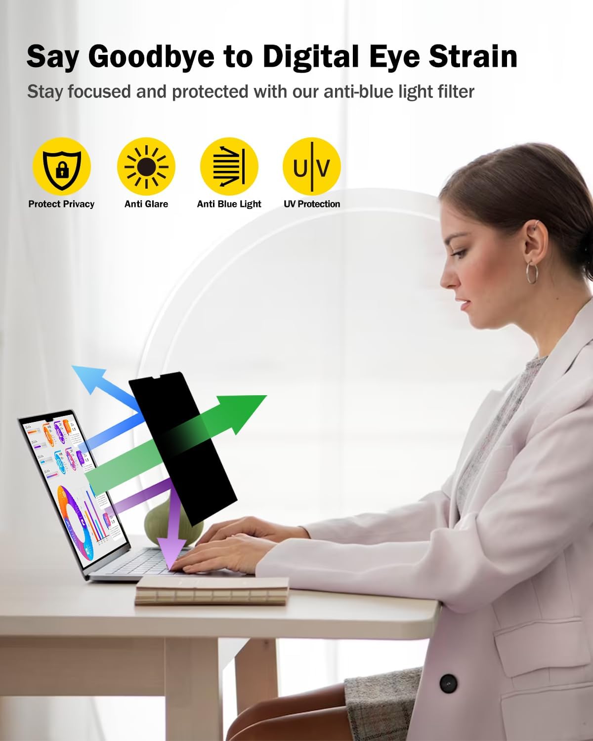 Detalle 2 de F FORITO 13" Privacy Screen Protector