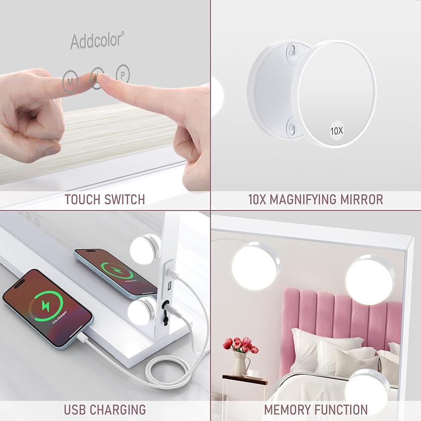 Thumbnail 3 de ADDCOLOR Hollywood Espejo Maquillaje con Luz y USB 💡
