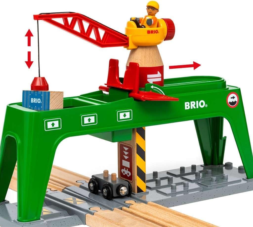 Thumbnail 5 de BRIO World 33996 laadterminal met beweegbare containerkraan