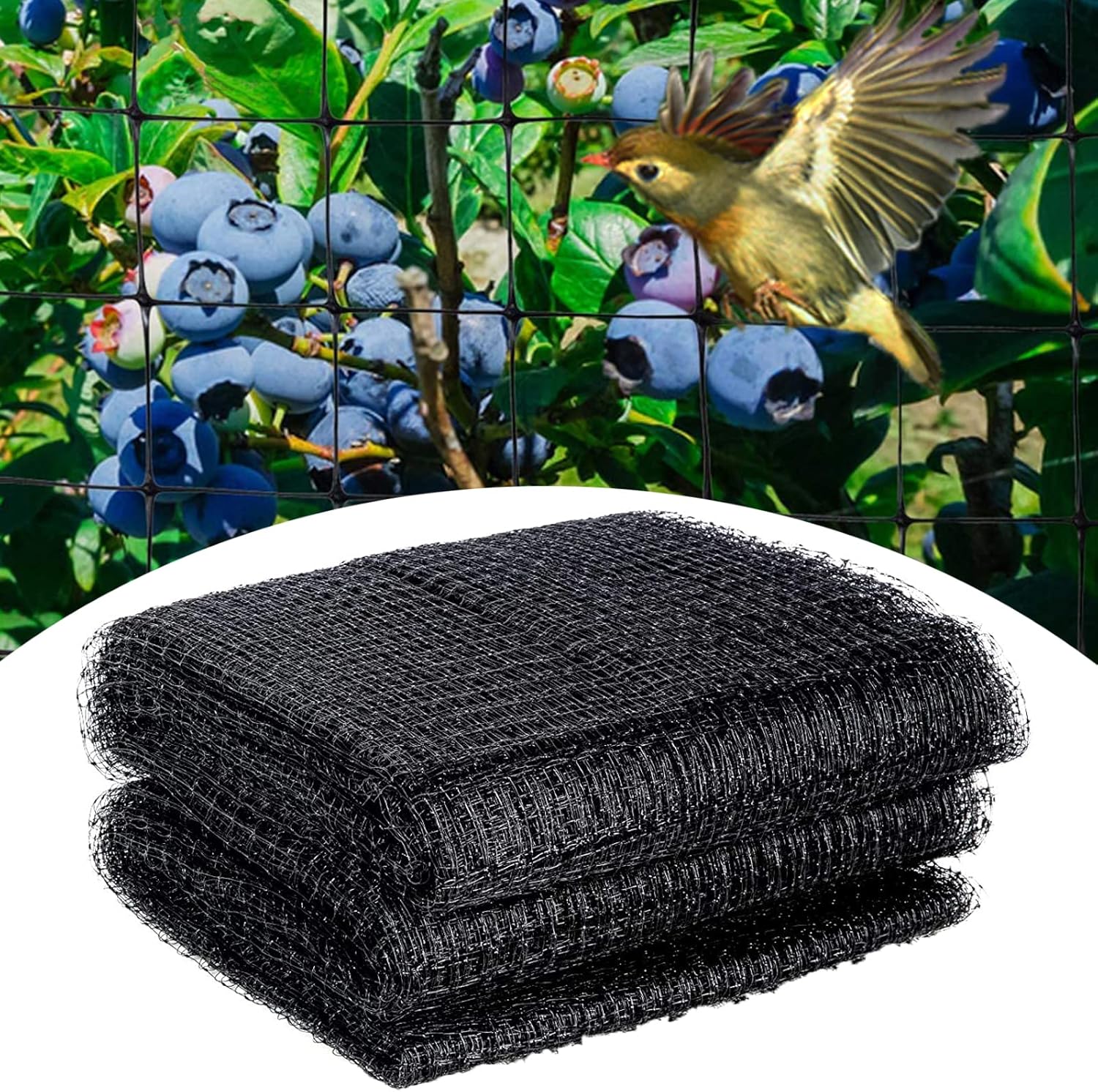 Thumbnail 1 de Garden Netting 4 x 10M Bird Netting with 50 Cable Ties — Heavy Duty, Reusable Garden Mesh