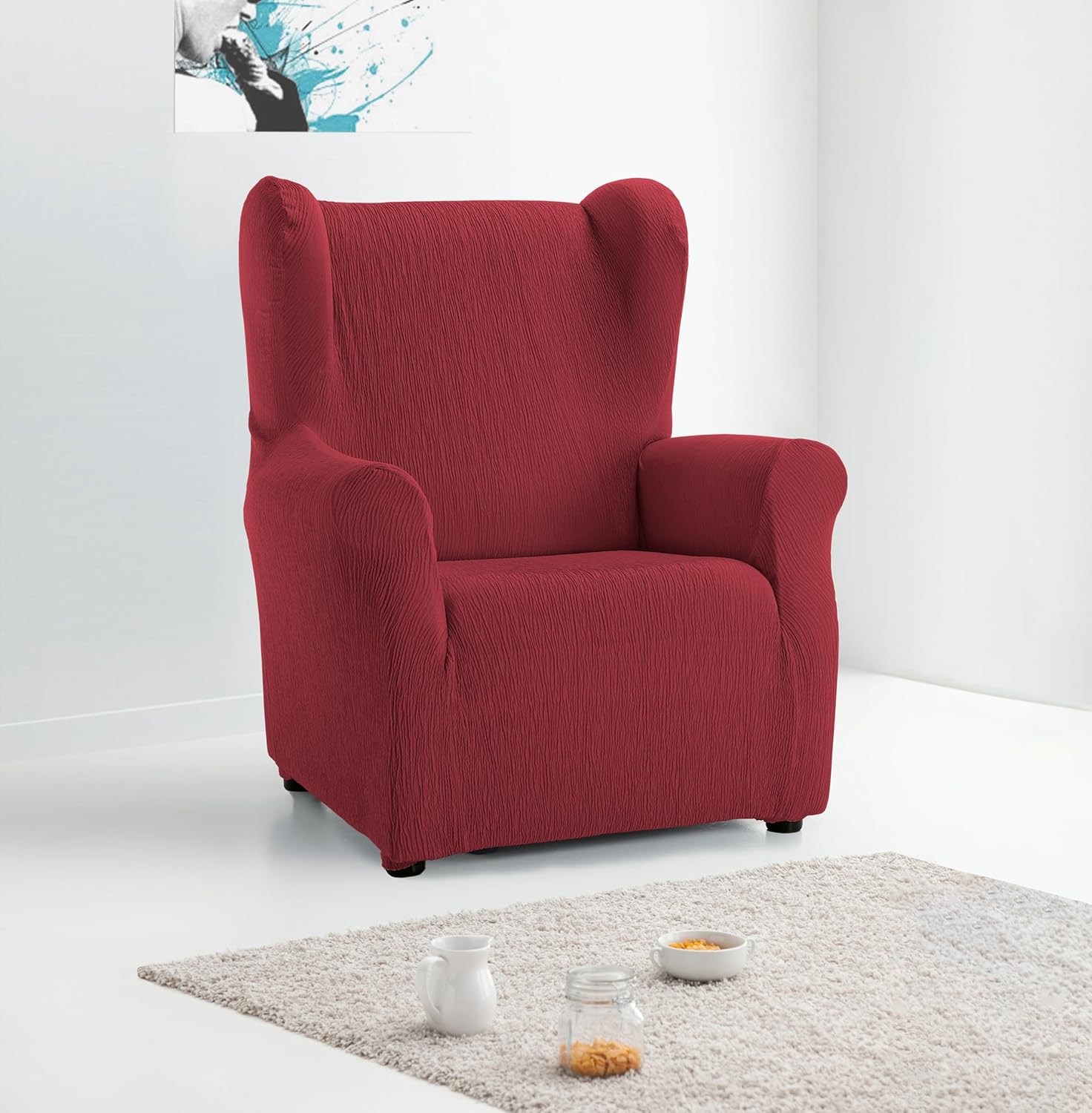 Thumbnail 1 de Martina Home Emilia Copripoltrona elastizzato – Blu Bordeaux