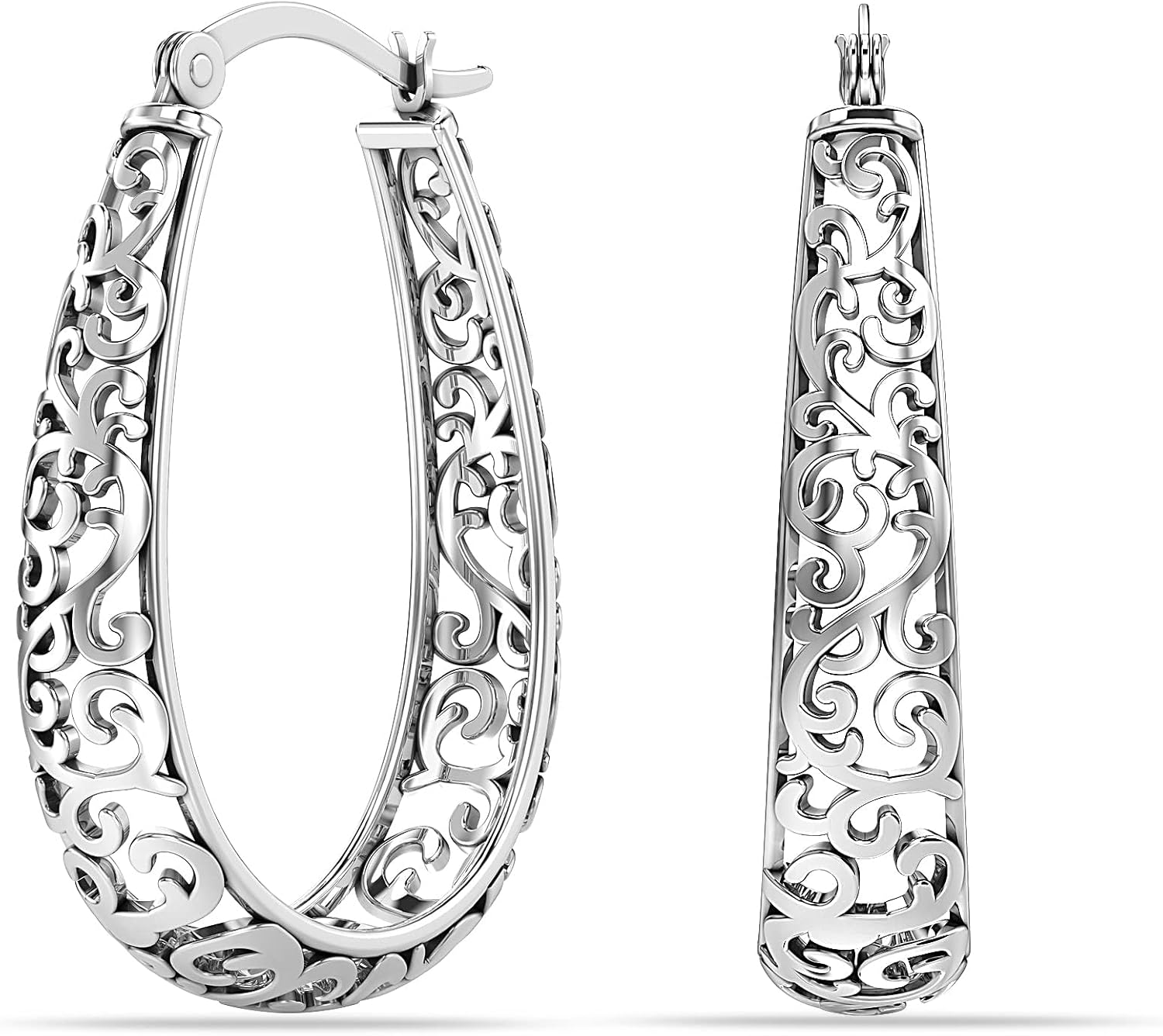Thumbnail 6 de LeCalla 925 Sterling Silber Creolen 32 mm
