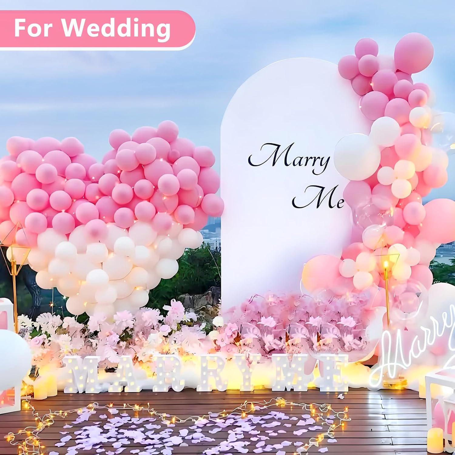Detalle de JEBUTU 2m x 1m White Wedding Arch Cover Backdrop (elastic spandex fitted cover)