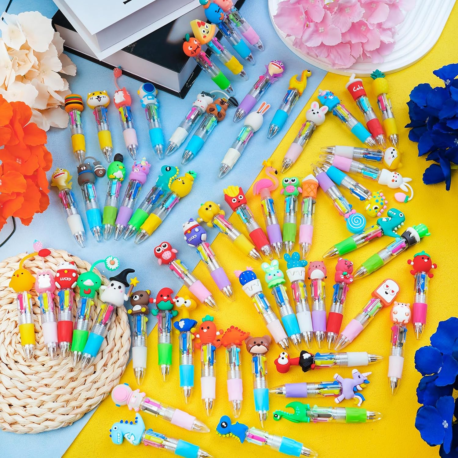 Thumbnail 6 de WIURGOHA 64-Pack Mini Multicolour All-in-One Pens (4 in 1) for Kids