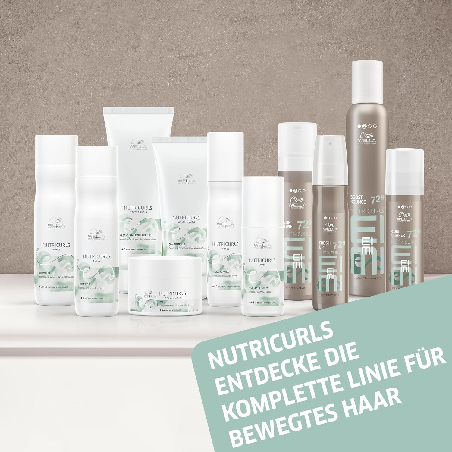 Thumbnail 5 de Wella EIMI Nutricurls Curl Shaper Curl Shaper – Haargel-Creme für definierte Locken mit bis zu 72 h Halt (150 ml)