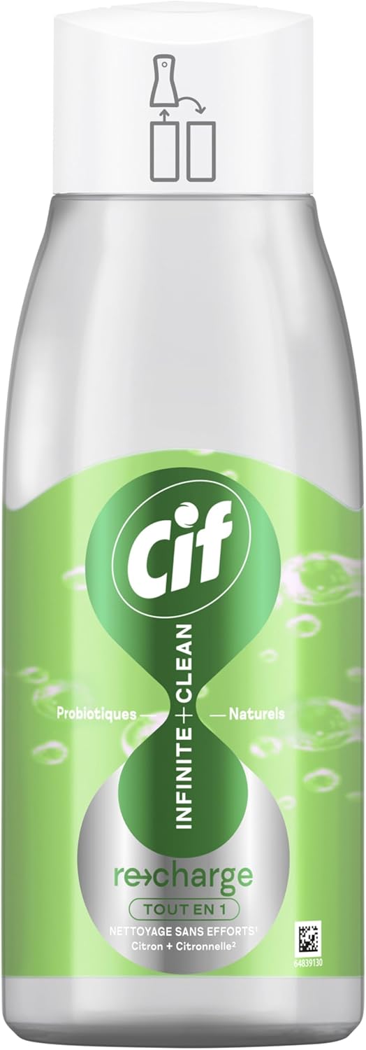 Detalle 2 de Cif Infinite+Clean Spray Multi-Usages 590 ml – Lot de 6 (Recharge)