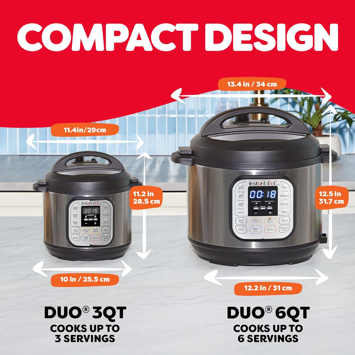Detalle de Instant Pot IP-DUO60 6-Quart Multifunction Pressure Cooker (7-in-1)