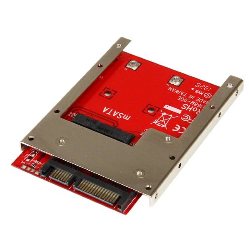 Detalle 2 de Adaptador mSATA SSD StarTech SAT32MSAT257: convierte un SSD mSATA en un disco SATA 2,5'' con rendimiento de 6 Gbps