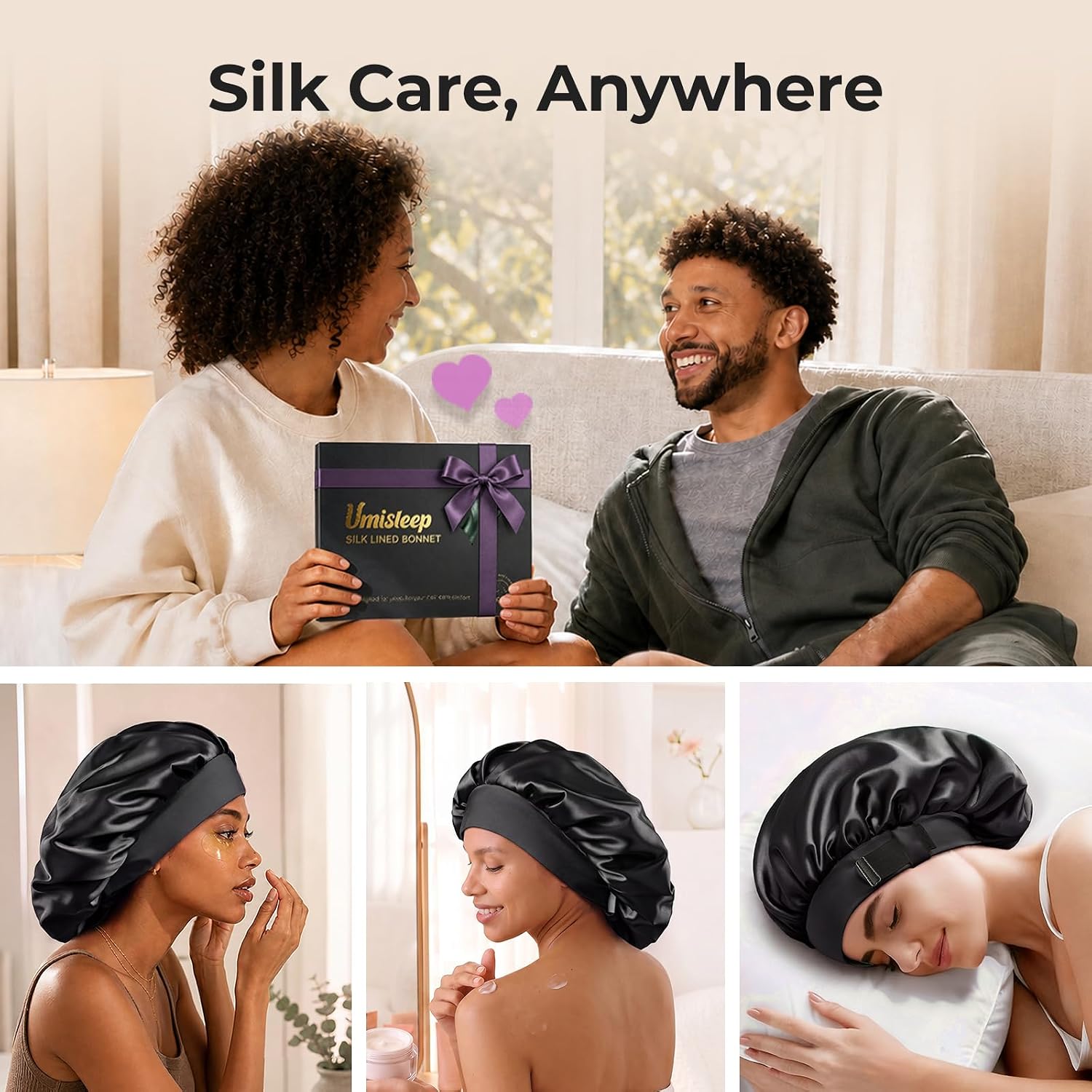 Thumbnail 6 de Umisleep Silk Sleep Bonnet, 22 Momme