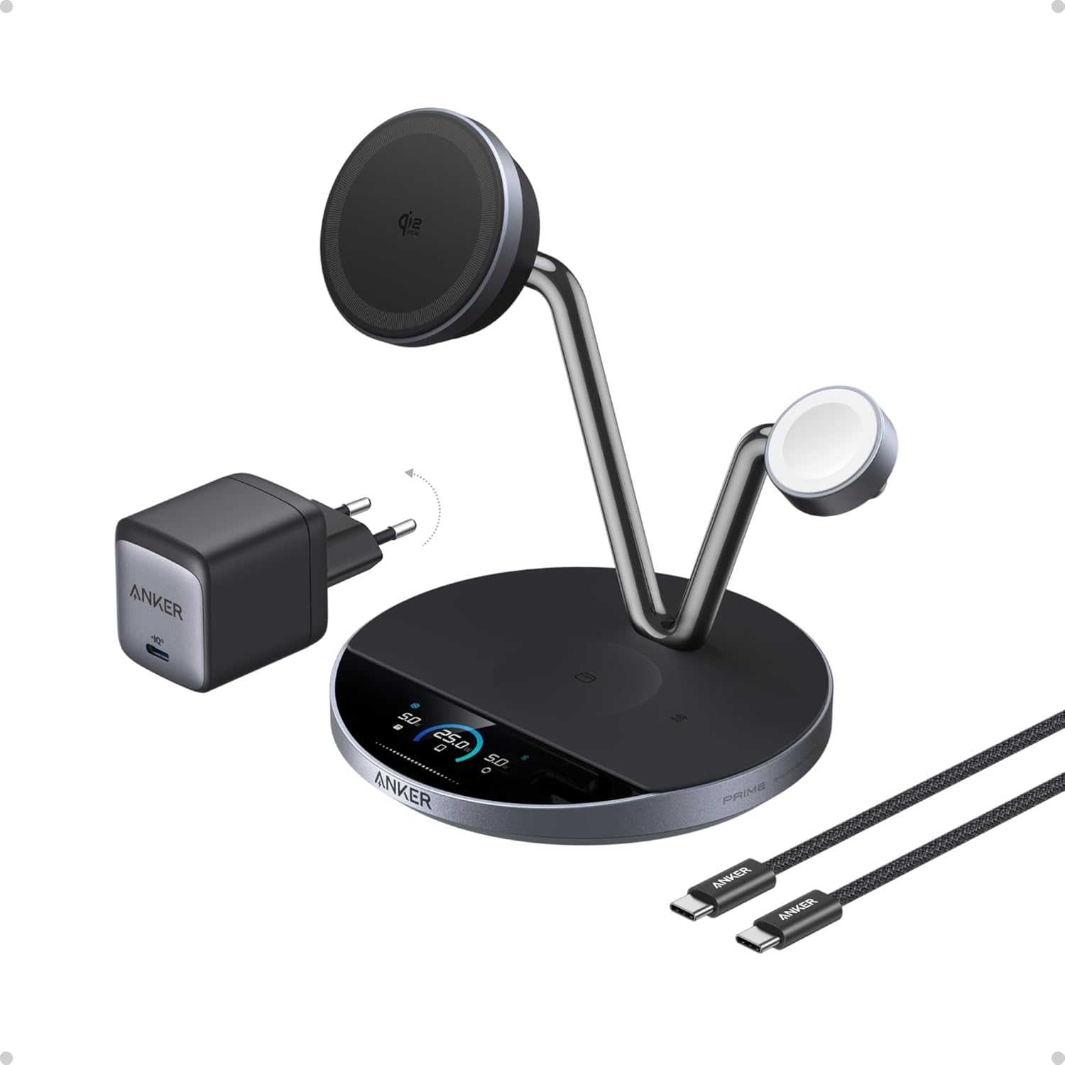 Anker Prime Cargador MagSafe 3 en 1 25 W